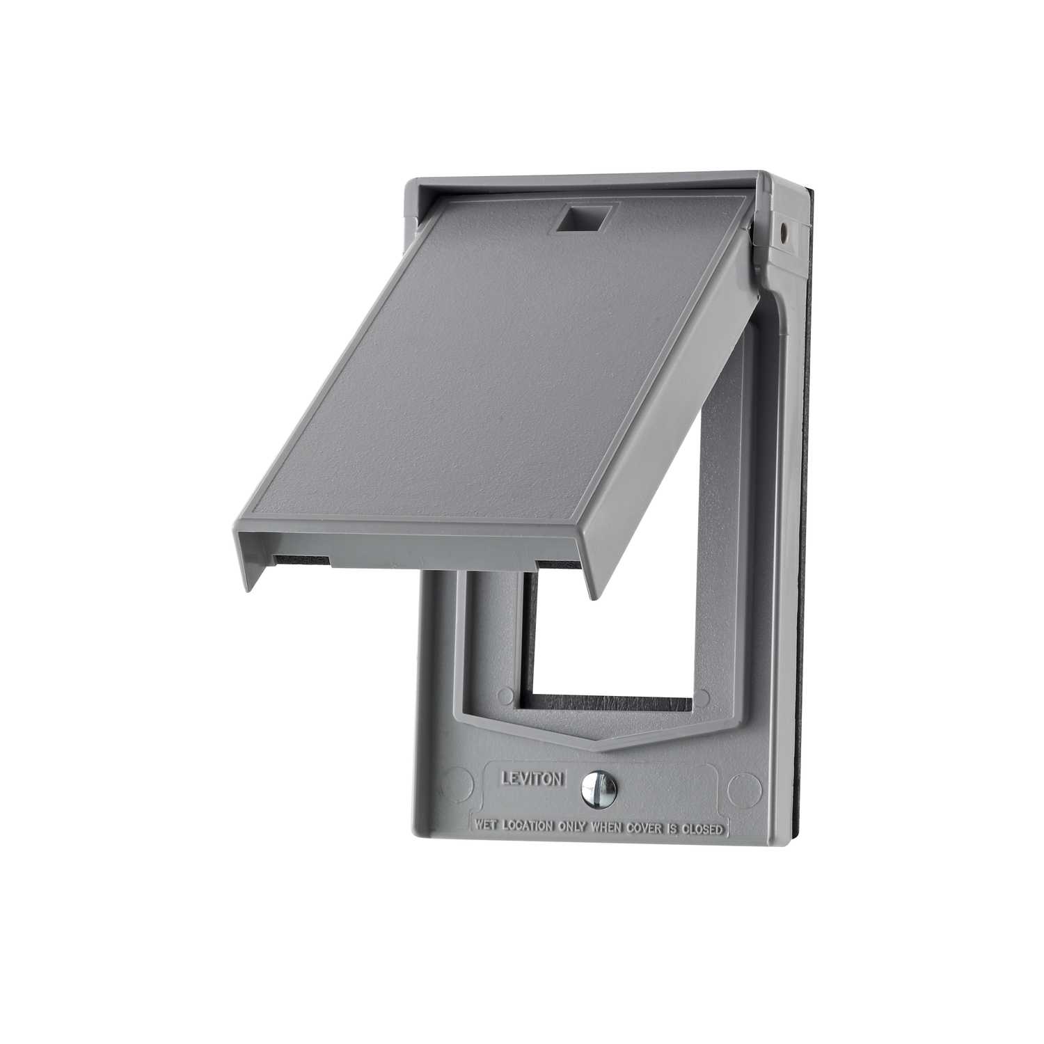 Leviton Rectangle Thermoplastic 1 gang Weatherproof Cover For 1 GFCI