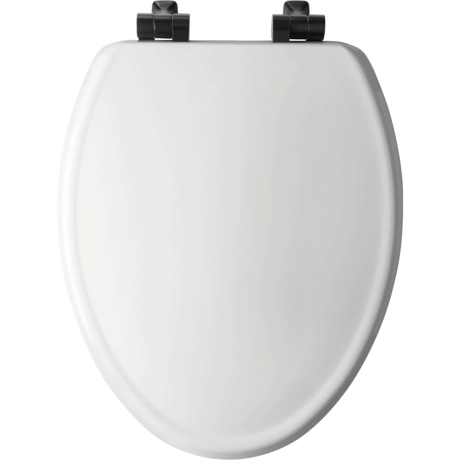 Bemis Benton Slow Close Elongated White Enameled Wood Toilet Seat Ace