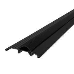 M-D BUILDING PRODUCTS 0.75 in. H X 3.75 in. W X 36 in. L Aluminum/Vinyl Deluxe Low Threshold Black