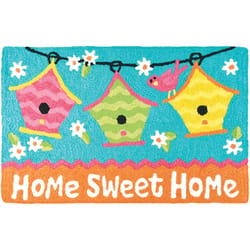 Jellybean 20 in. W X 30 in. L Multi-Color Birdhouses Polyester Accent Rug