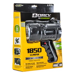 Dorcy 1850 lm Black LED Spotlight 4400 mAh Lithium Ion Battery