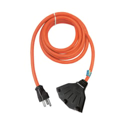 Ace Indoor or Outdoor 25 ft. L Orange Triple Outlet Cord 14/3 SJTW
