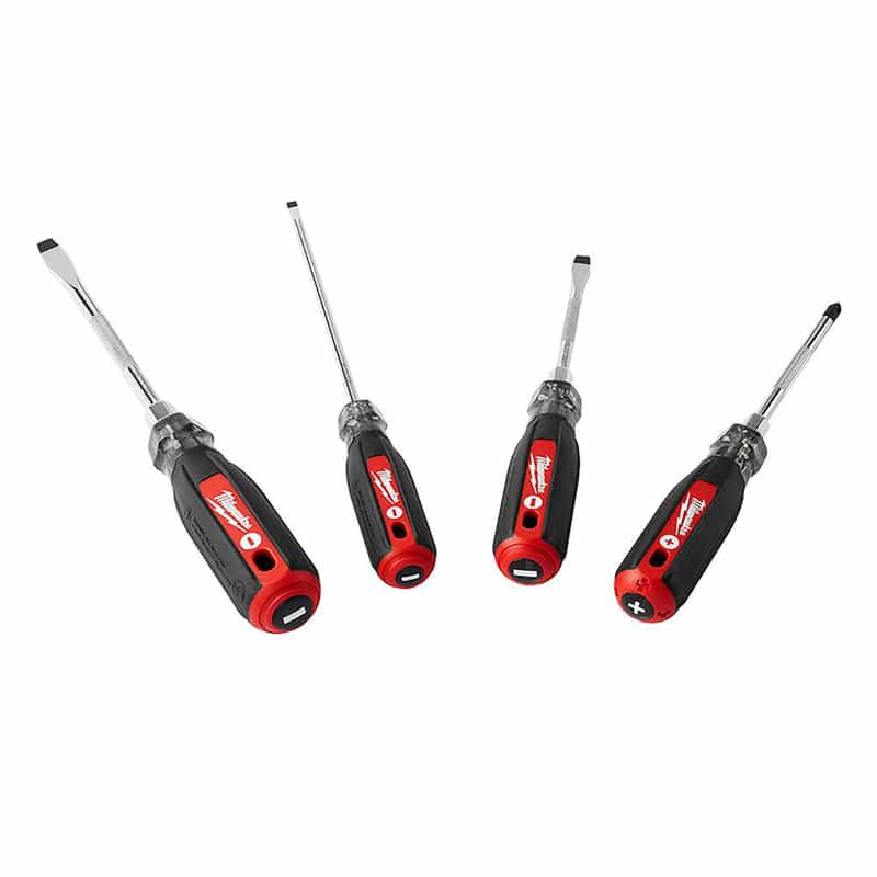 Milwaukee 4 pc. Phillips/Slotted Screwdriver and Bit Set 14 in. Ace