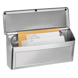 Architectural Mailboxes Venice Classic Stainless Steel Wall Mount Silver Mailbox