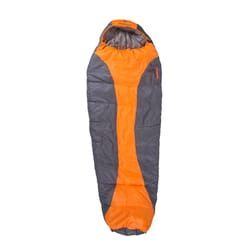 Stansport Gray/Orange Sleeping Bag 4 in. H X 34 in. W X 86 in. L 1 pk