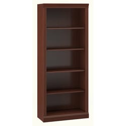 Bush Furniture Saratoga 71.65 in. H X 29.88 in. W X 12.60 in. D Harvest Cherry Particle Board Bookca