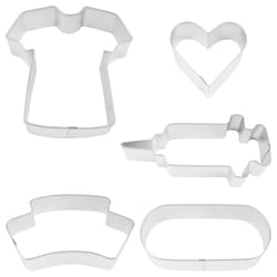 R&M International Corp Silver Steel Cookie Cutter Set