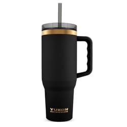 Yukon Outfitters 40 fl. oz. Black/Gold PVR BPA Free Double Wall Tumbler