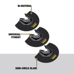 DeWalt 1-3/4 in. W Bi-Metal Semi-Circle Flush Cut Blade 3 pk