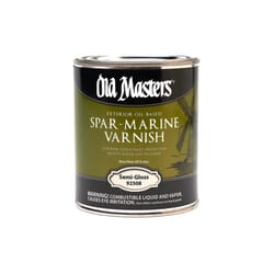 Old Masters Semi-Gloss Clear Oil-Based Marine Spar Varnish 1 pt