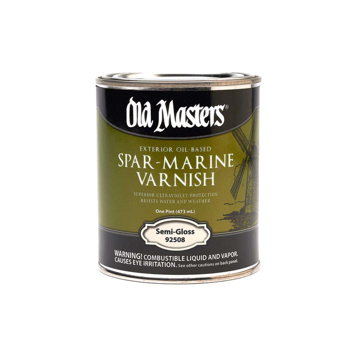 Old Masters SemiGloss Clear OilBased Marine Spar Varnish 1 pt Ace
