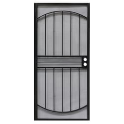 Precision 81-3/4 in. H X 36 in. W Franciscan Black Steel Security Screen Door