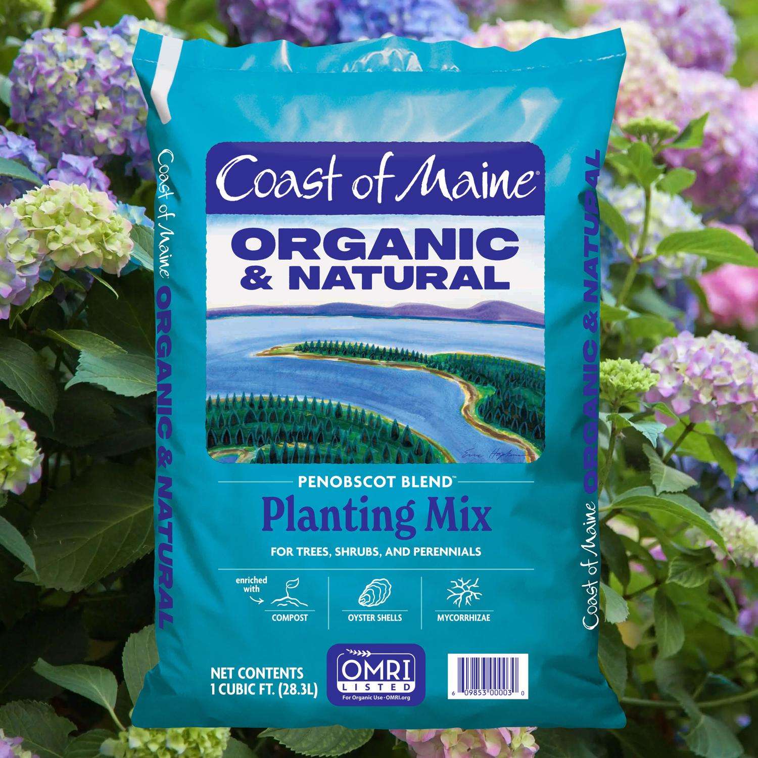 Coast of Maine Penobscot Blend Organic All Purpose Compost and Peat Planting Mix 1 ft³