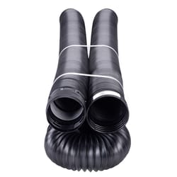 Flex-Drain 4 in. D X 50 ft. L Polypropylene Drain Pipe