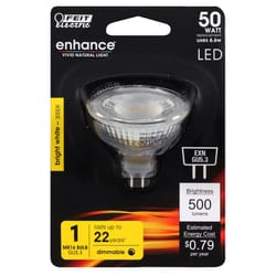 Feit MR16 GU5.3 LED Bulb Bright White 50 Watt Equivalence 1 pk