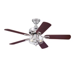 Westinghouse Richboro SE 42 in. Brushed Nickel Brown LED Indoor Ceiling Fan