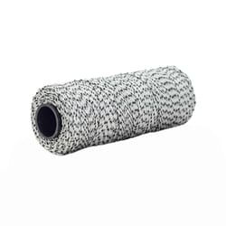 Bon Bonded Braided Flecked Line 500 ft. White/Black