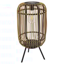 Infinity Black/Yellow Plastic 13.78 in. H X 8.66 in. L X 8.66 in. W Lantern