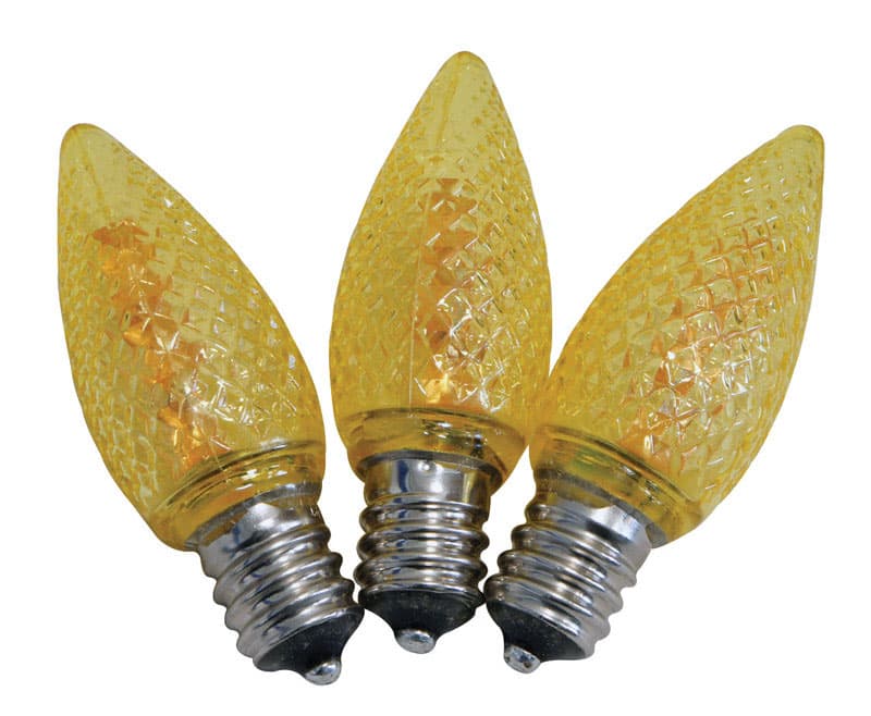 UPC 843518023501 product image for Celebrations Orange LED C7 Faceted Replacement Bulb 25/Box (UYRT4E11) | upcitemdb.com