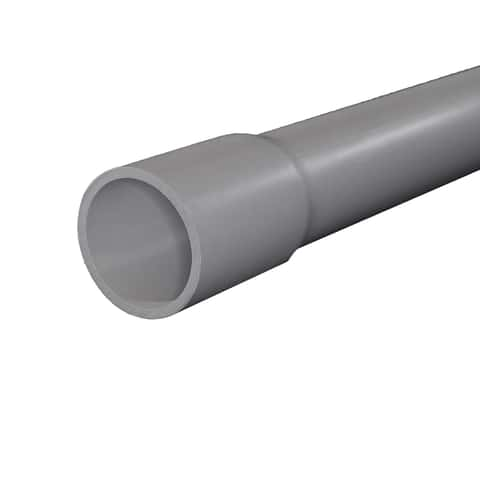 CANTEX 1-in x 10-ft Non-metallic Schedule 40 PVC Conduit in the Conduit  department at