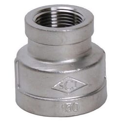 Smith-Cooper 1 in. FPT X 3/4 in. D FPT Stainless Steel Reducing Coupling