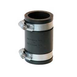 Fernco Schedule 40 1-1/4 in. Hub X 1-1/4 in. D Hub PVC Flexible Coupling 1 pk