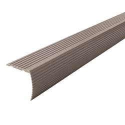 M-D Building Products CINCH 1.125 in. H X 1.125 in. W X 36 in. L Prefinished Spice Aluminum Stair Ed