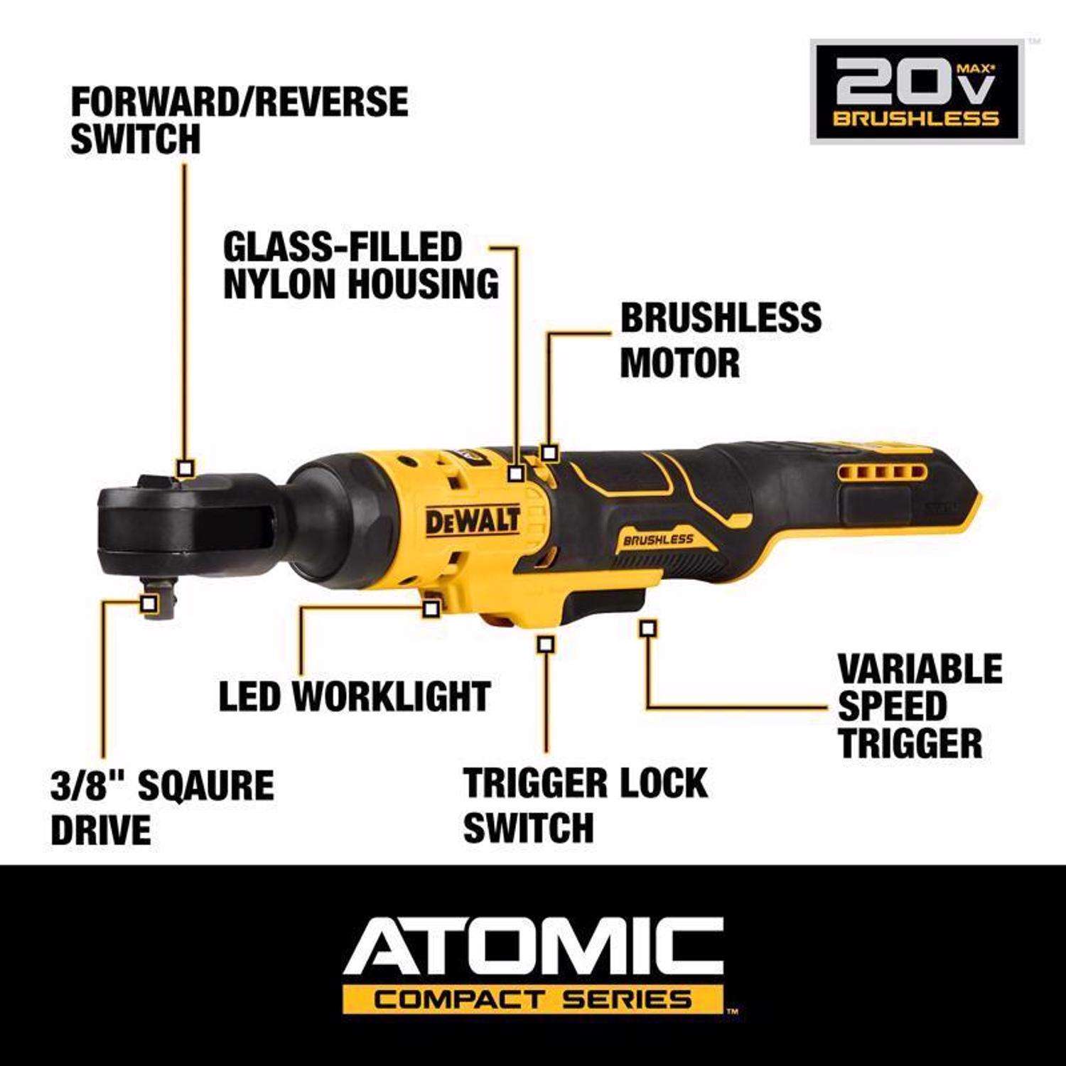 Dewalt electric ratchet 20v new arrivals