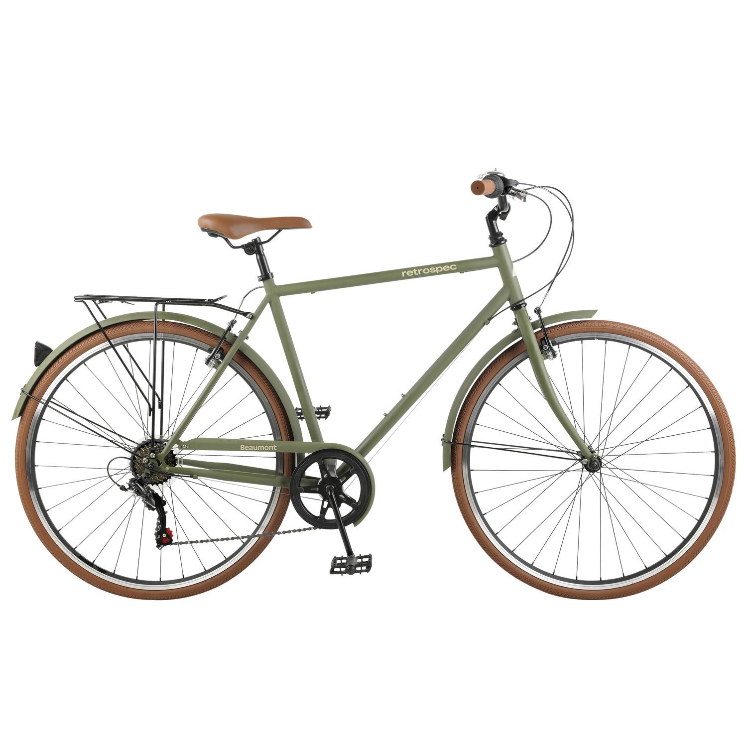 Retrospec Beaumont Men City Bicycle Matte Olive Drab Sansujyuku sansujyuku.com