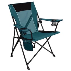Kijaro Dual Lock 1-Position Black/Blue Camping Folding Chair