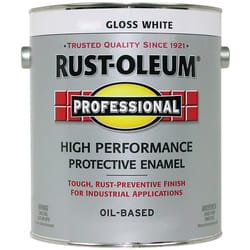 Rust-Oleum Professional Indoor and Outdoor Gloss White Oil-Based Protective Paint 1 gal