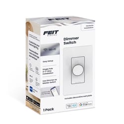 Feit White Rotary Smart-Enabled Dimmer Switch 1 pk