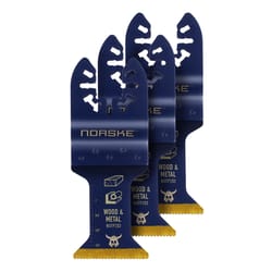 Norske Uni-Fit 1-1/4 in. Titanium-Coated Bi-Metal Flush Cut Blade Nail-Embedded Wood 3 pk