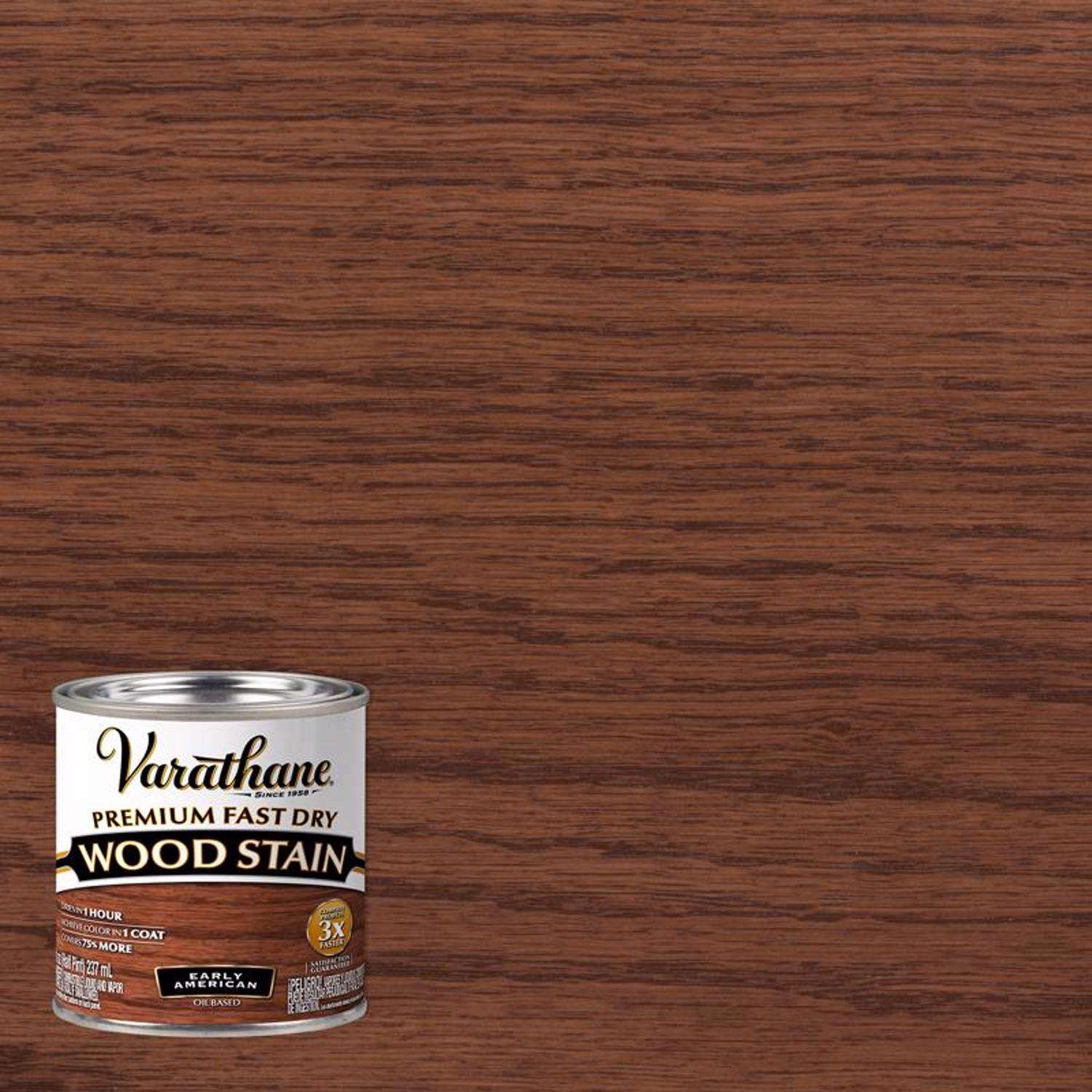 Varathane Premium Early American OilBased Fast Dry Wood Stain 0.5 pt