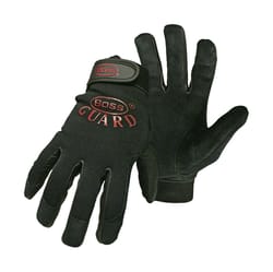 Boss Guard Men's Indoor/Outdoor Mechanic's Glove Black L 1 pair