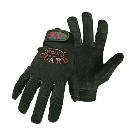 Boss Guard Men's Indoor/Outdoor Mechanic's Glove Black L 1 pair - Ace ...