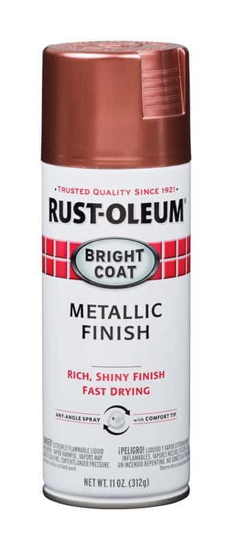 Rust-Oleum Bright Coat Metallic Rose Spray Paint 11 oz - Ace Hardware