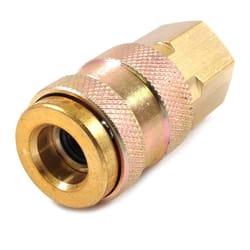 Forney Brass Universal Coupler 1/4 in. Female X 1/4 in. Female 1 pc