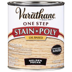 Varathane Semi-Gloss Golden Pecan Oil-Based Oil Modified Urethane One-Step Stain/Poly 1 qt