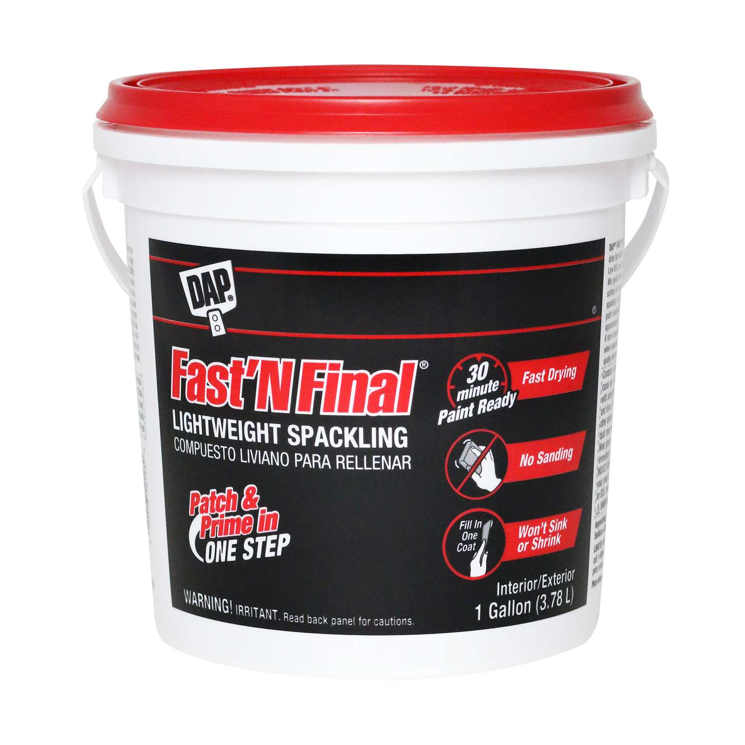 DAP Fast 'N Final Ready to Use White Lightweight Spackling Compound 1 gal. Ace Hardware