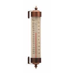 Taylor Heritage Tube Thermometer Aluminum Copper 12.25 in.