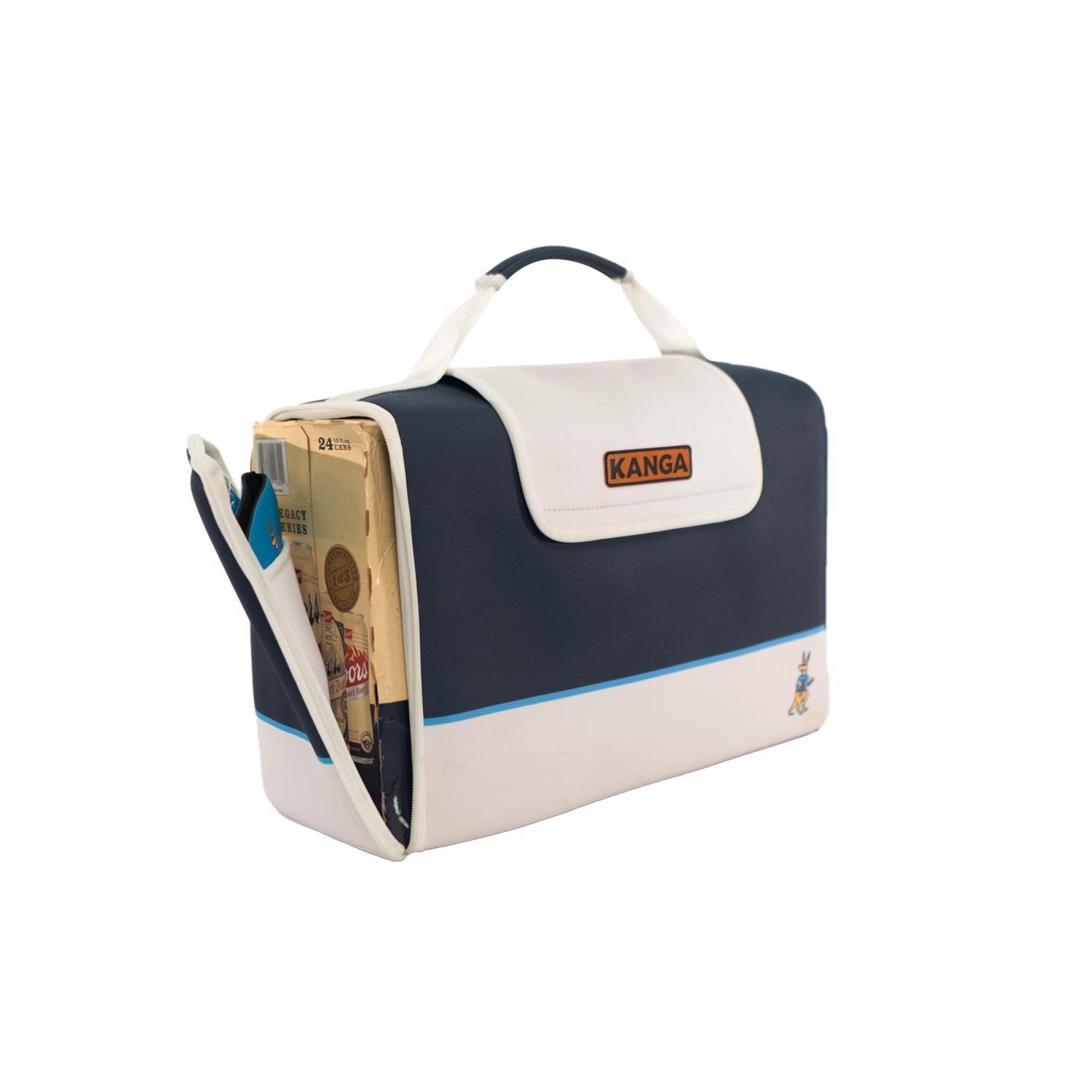 Kanga Kase Mate Navy/White 24 cans Soft Sided Cooler Sansujyuku sansujyuku.com