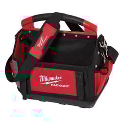 Milwaukee PACKOUT Ballistic Polyester 15 Tool Tote 31 pocket Black/Red 1 pc