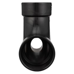 Charlotte Pipe 2 in. Hub X 3 in. D Hub ABS Elbow