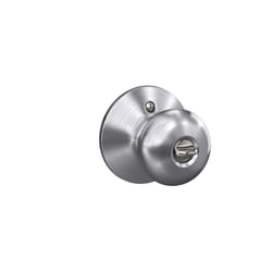 Schlage Plymouth Satin Chrome Entry Knobs Key: K4 1-3/4 in.