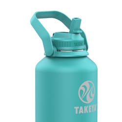 Takeya Newman Pickleball 64 oz Dropshot Teal BPA Free Insulated Water Bottle