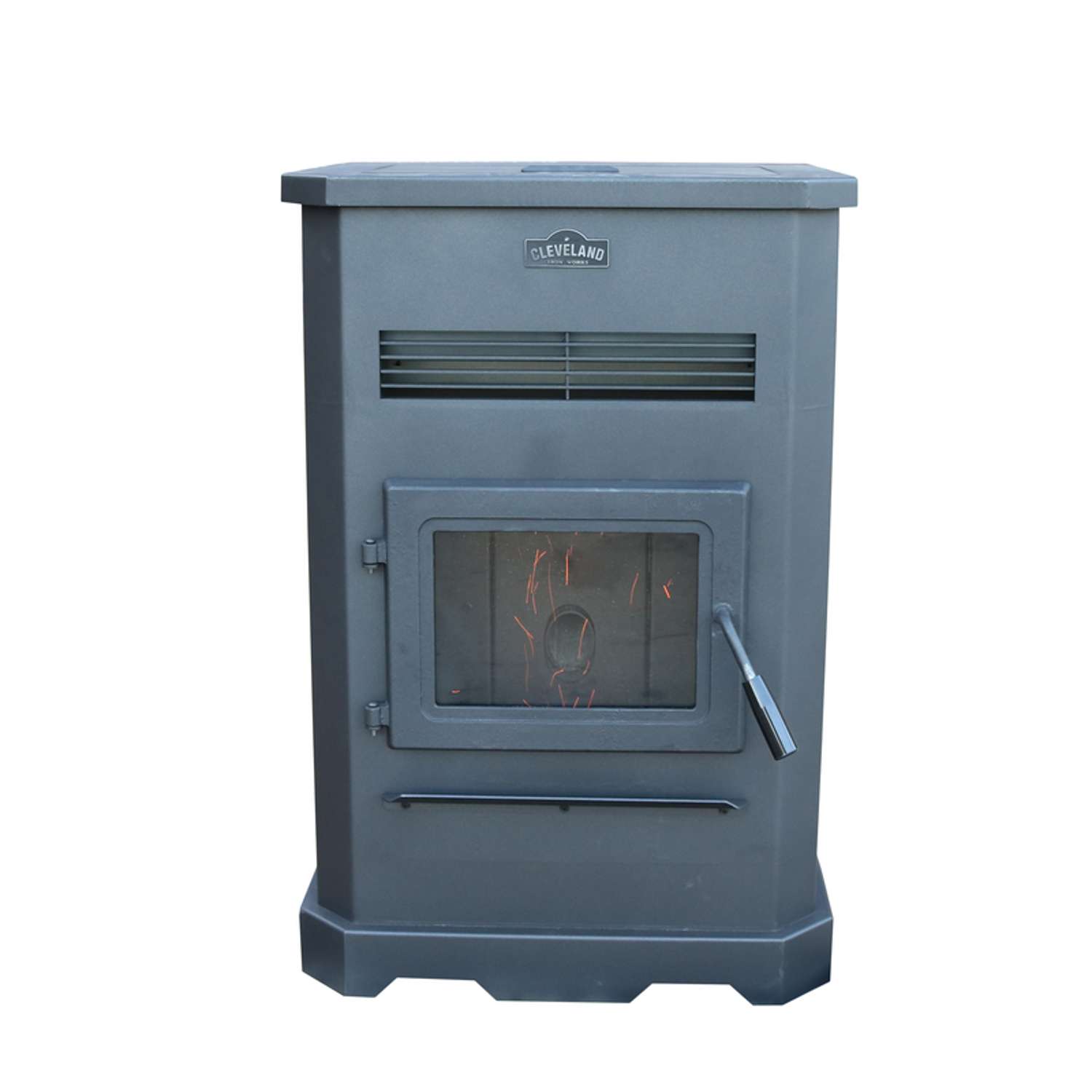 Cleveland Iron Works EPA Certified 2500 sq ft Wood Pellet Stove 130 lb.  cap. Hopper - Ace Hardware