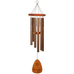 Wind River In Loving Memory Bronze Aluminum/Wood 30 in. Wind Chime