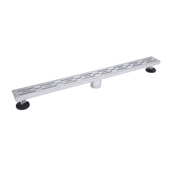 B&K 2 in. D Polished Chrome Stainless Steel Linear Shower Drain