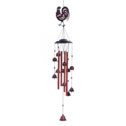 Summerfield Terrace Bronze Iron 35 in. Rooster Wind Chime